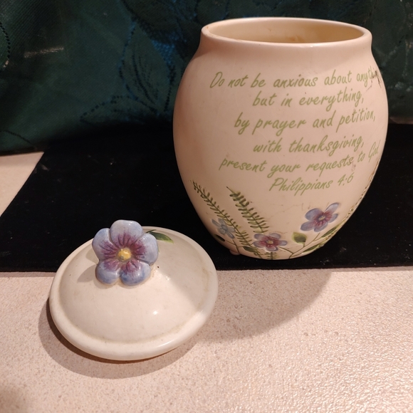 Unique prayer jar with lid  Christian Book Distributors Philippians 4:6 - Picture 8 of 11
